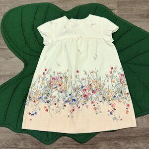 Zara Girl Toddler 3/4 Meadow Flowers Short Sleeve Dress
